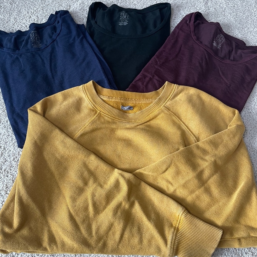 Bundle of aerie long sleeves and sweatshirt